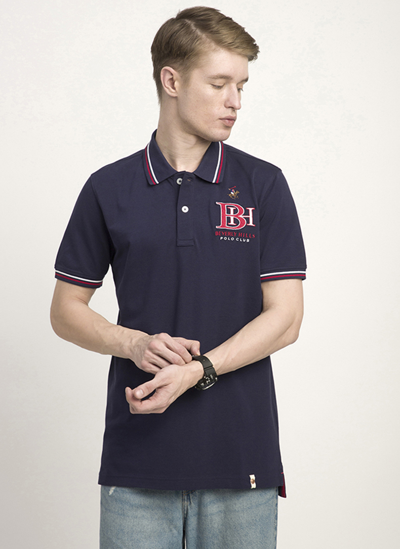 Logo Embroidered Short Sleeves Polo T-Shirt