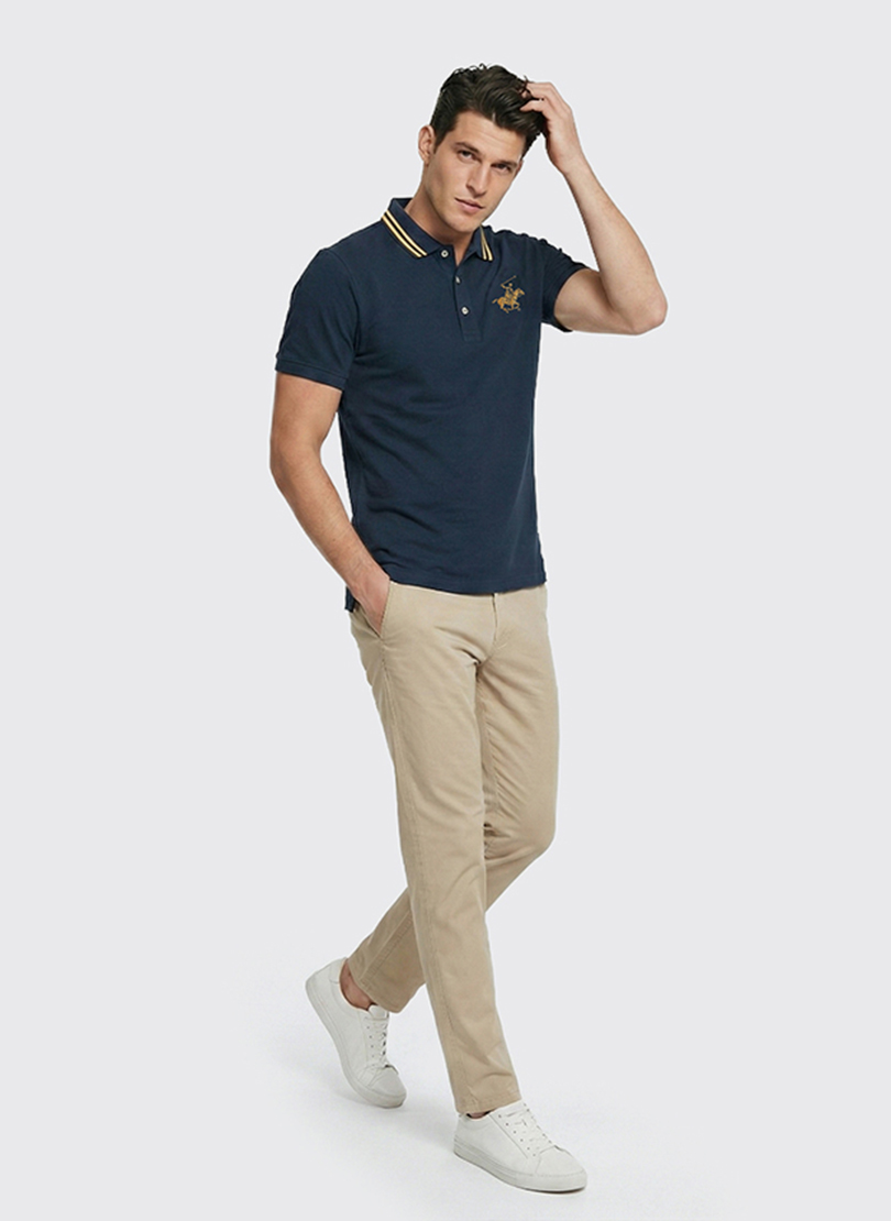 Logo Detail Short Sleeves Polo T-Shirt