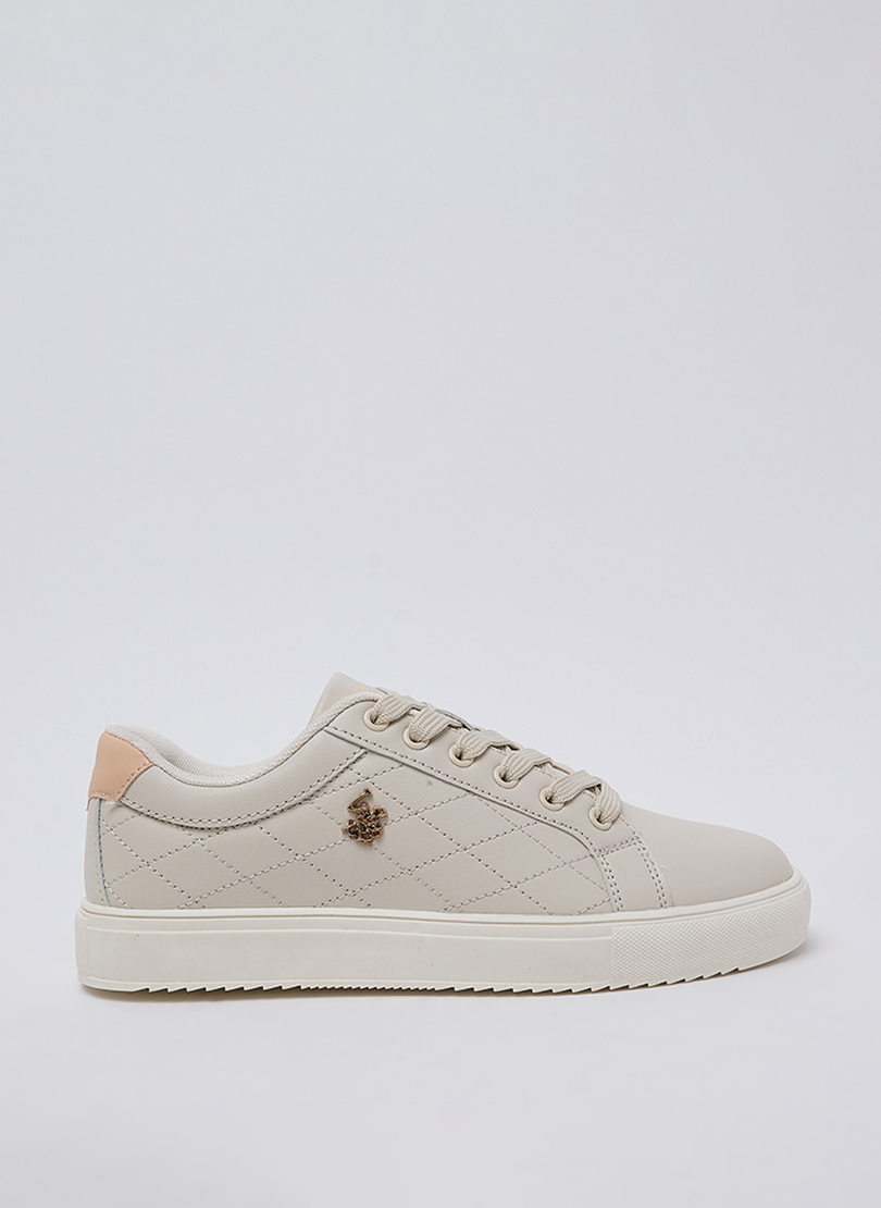 Logo Detail Lace-Up Sneakers