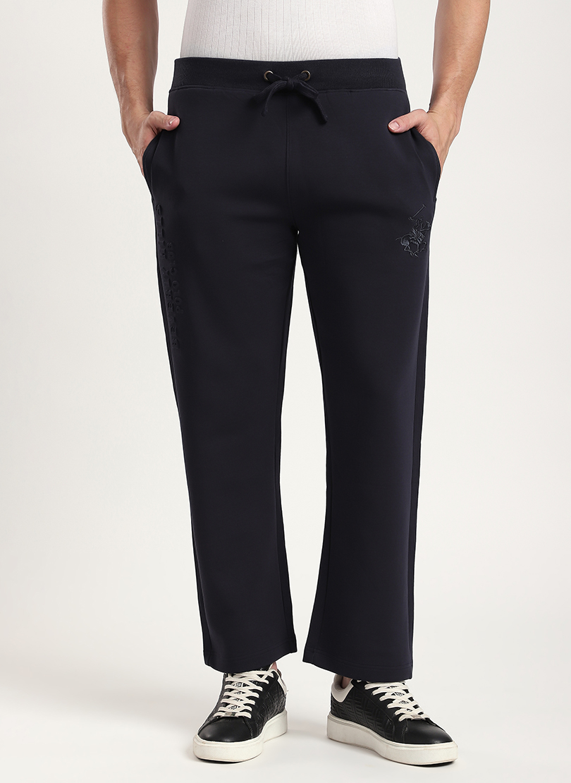 Logo Embroidered Drawstring Waist Sweatpants