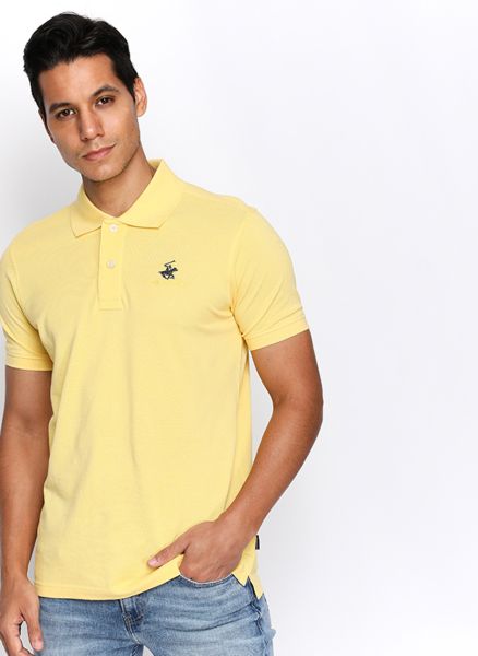 Pique Logo Detail Polo Shirt