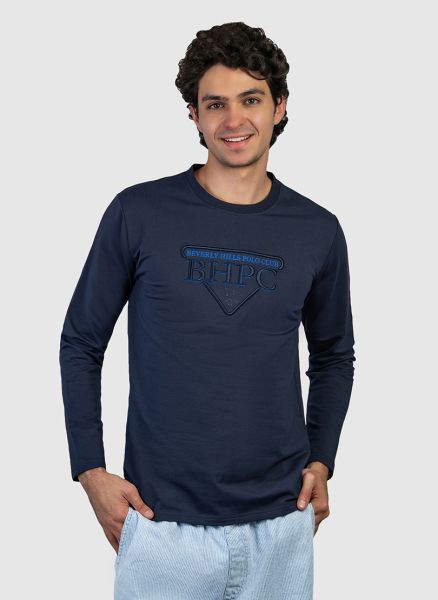 Logo Embossed Crew Neck T-Shirt