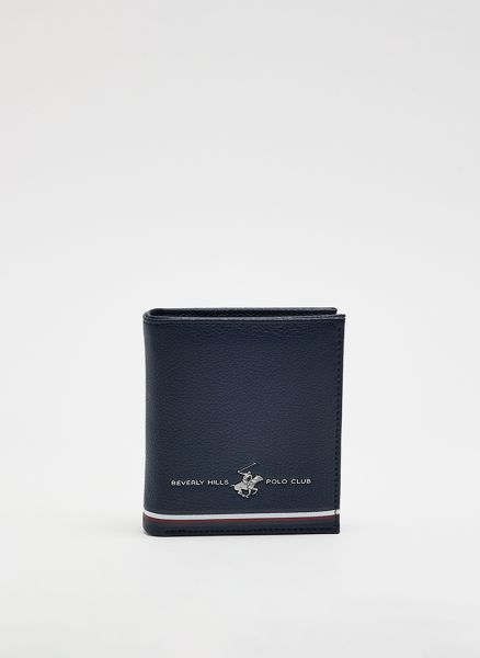 Logo Detail Leather Bi-Fold Wallet