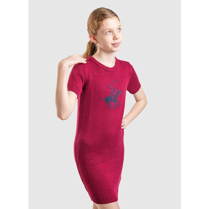 knee length dresses for ladies Dresses: Polo Mini Long Sleeve Pleat Dress - Grey