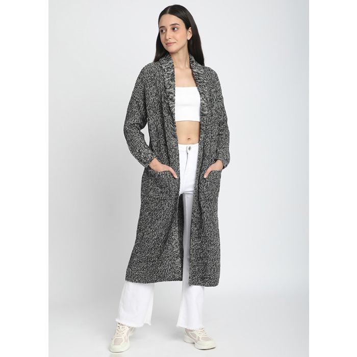 Beverly Hills Polo Club Knitted Shawl Collar Coatigan 6TH